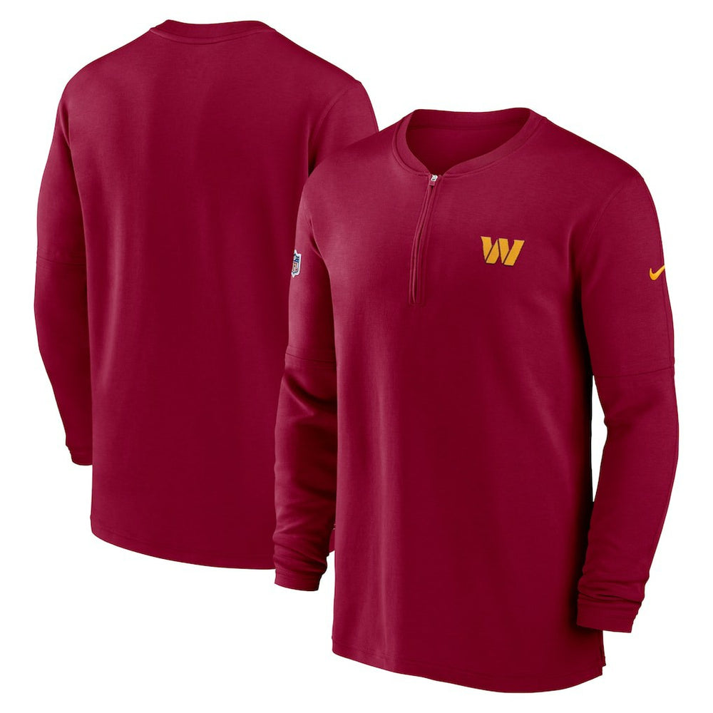 Washington Commanders 2023 Sideline Performance Long Sleeve Tri-Blend Quarter-Zip Top - Burgundy | Nike discount
