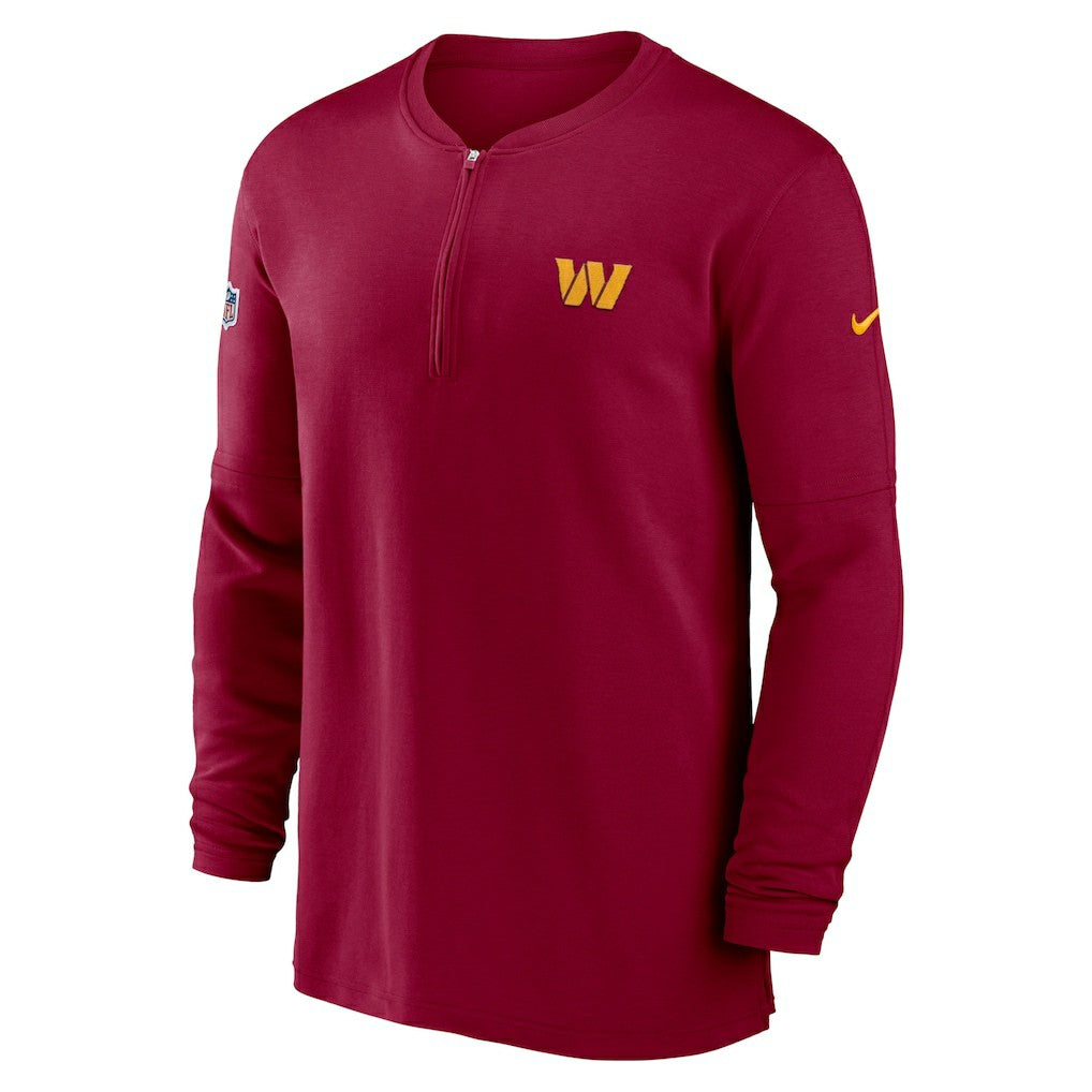 Washington Commanders 2023 Sideline Performance Long Sleeve Tri-Blend Quarter-Zip Top - Burgundy | Nike discount