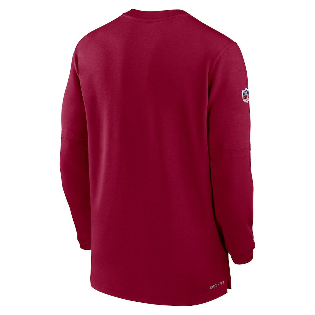 Washington Commanders 2023 Sideline Performance Long Sleeve Tri-Blend Quarter-Zip Top - Burgundy | Nike discount