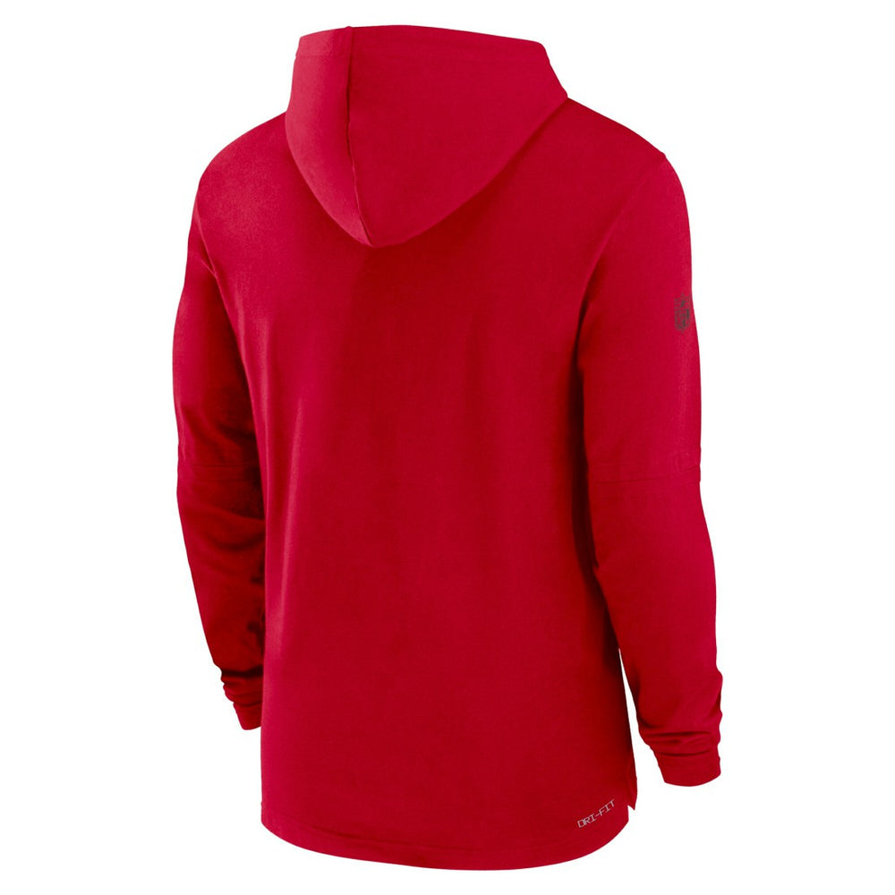 Tampa Bay Buccaneers Sideline Performance Long Sleeve Hoodie T-Shirt - Red | Nike outlet