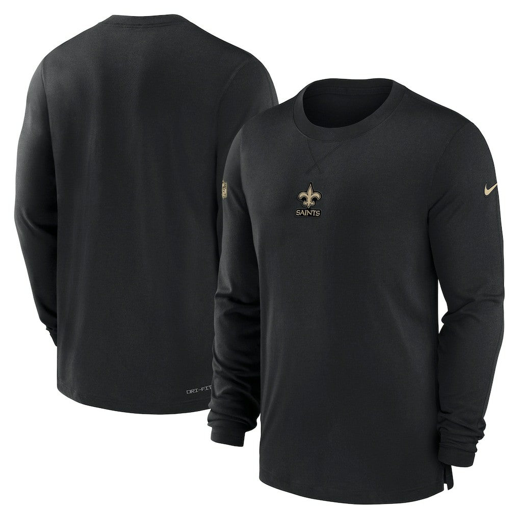 New Orleans Saints 2023 Sideline Performance Long Sleeve T-Shirt - Black | Nike on sale