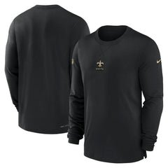 New Orleans Saints 2023 Sideline Performance Long Sleeve T-Shirt - Black | Nike on sale
