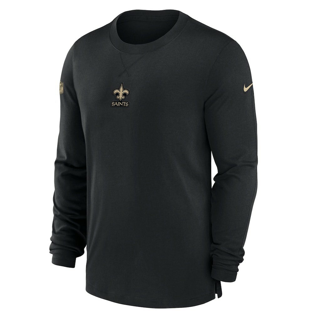 New Orleans Saints 2023 Sideline Performance Long Sleeve T-Shirt - Black | Nike on sale