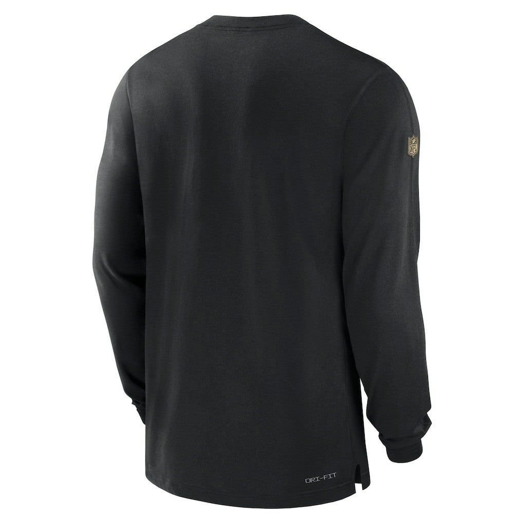 New Orleans Saints 2023 Sideline Performance Long Sleeve T-Shirt - Black | Nike on sale