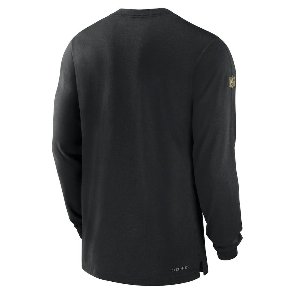 New Orleans Saints 2023 Sideline Performance Long Sleeve T-Shirt - Black | Nike on sale