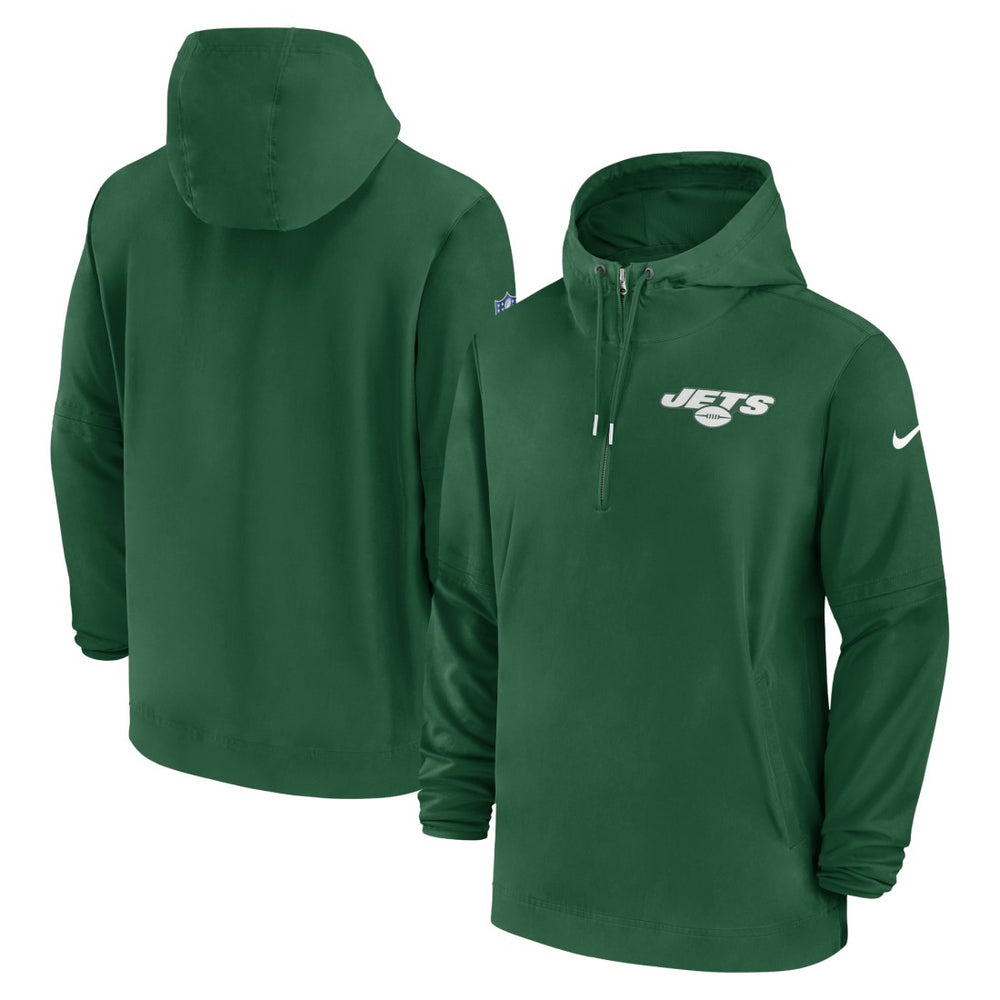 New York Jets Sideline Half-Zip Hoodie - Green | Nike online