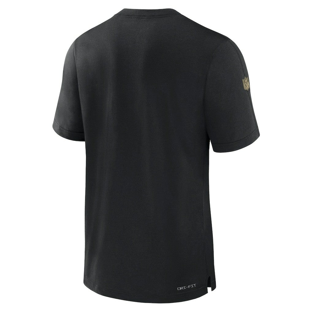 New Orleans Saints 2023 Sideline Performance T-Shirt - Black | Nike discount