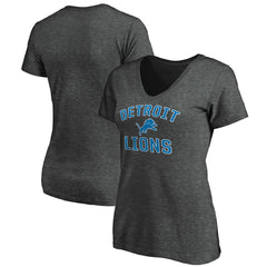 Detroit Lions Women's Victory Arch Team V-Neck T-Shirt - Charcoal on sale