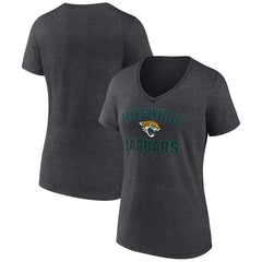 Jacksonville Jaguars Women's Victory Arch Team V-Neck T-Shirt - Charcoal cheap