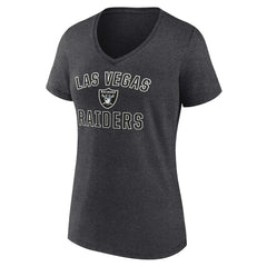 Las Vegas Raiders Women's Victory Arch Team V-Neck T-Shirt - Charcoal online
