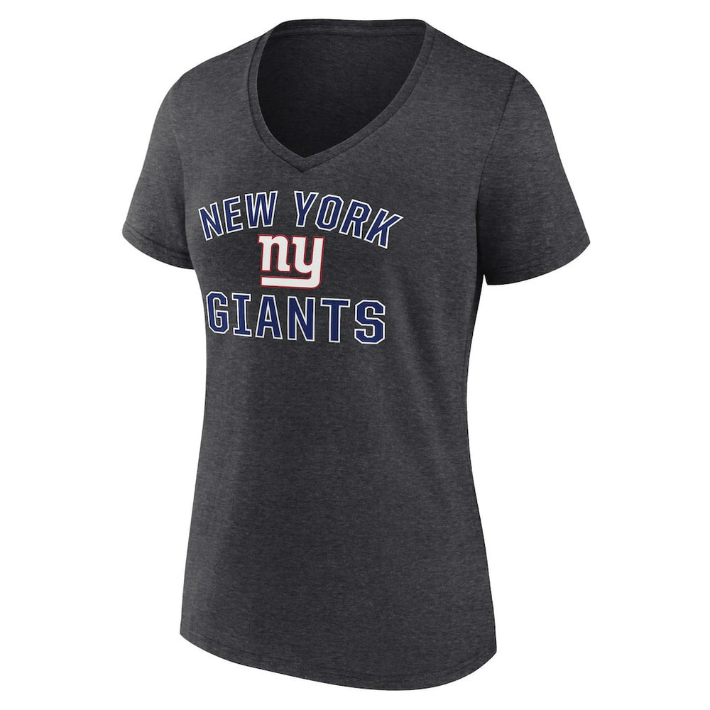 New York Giants Women's Victory Arch Team V-Neck T-Shirt - Charcoal for sale