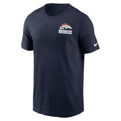 Denver Broncos Blitz Essential T-Shirt - Navy | Nike on sale