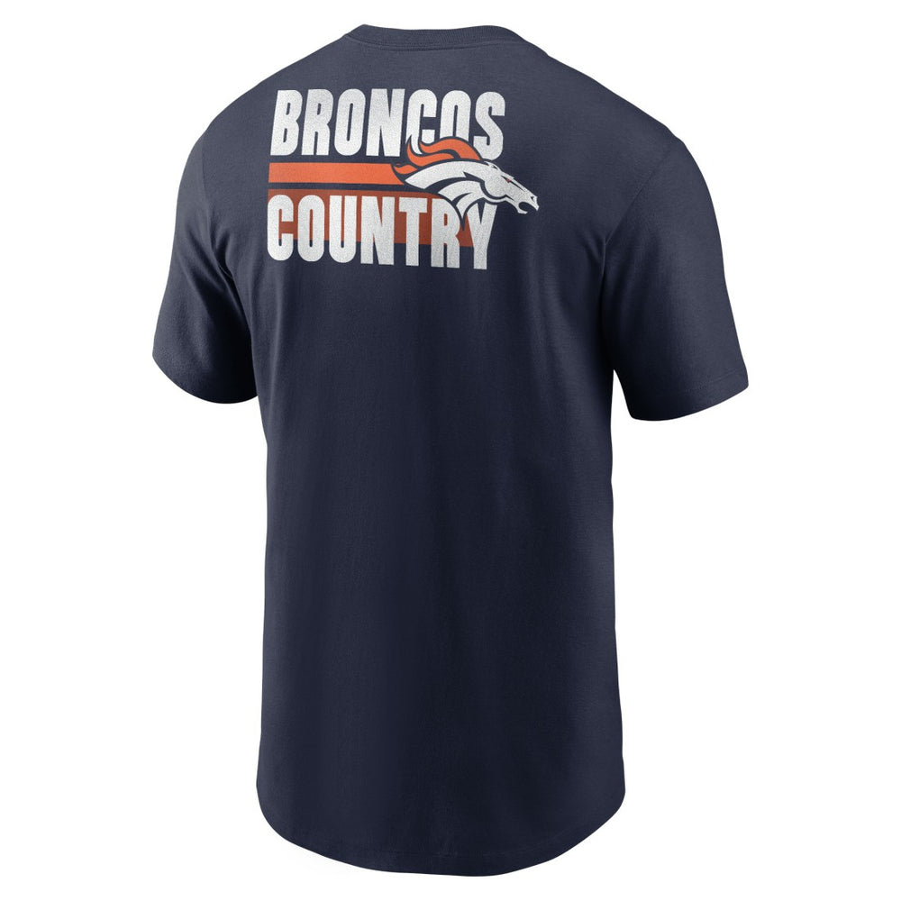 Denver Broncos Blitz Essential T-Shirt - Navy | Nike on sale