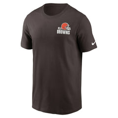 Cleveland Browns Blitz Essential T-Shirt - Brown | Nike for sale