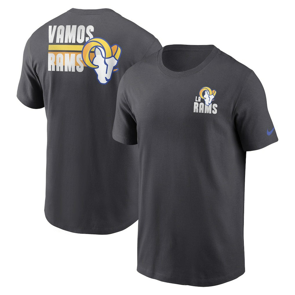 Los Angeles Rams Blitz Essential T-Shirt - Anthracite | Nike discount