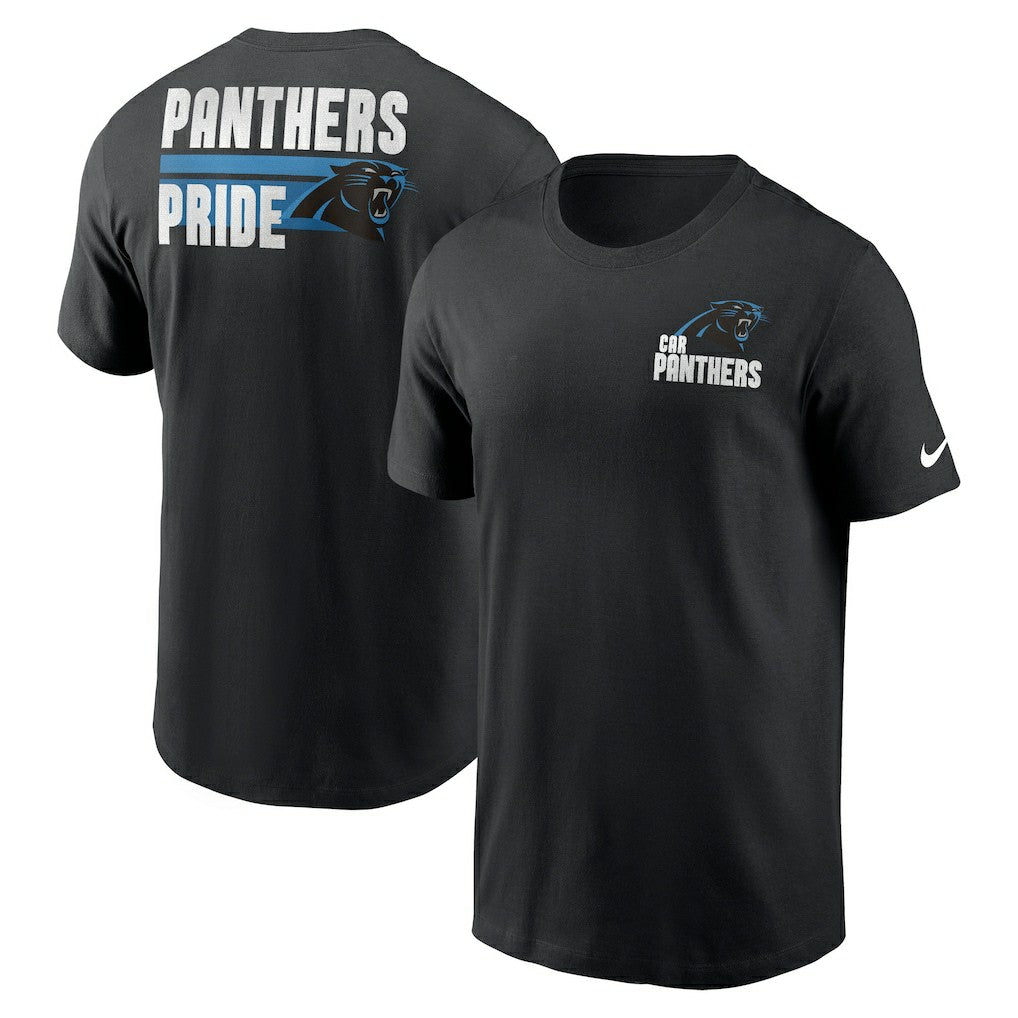 Carolina Panthers Blitz Essential T-Shirt - Black | Nike on sale