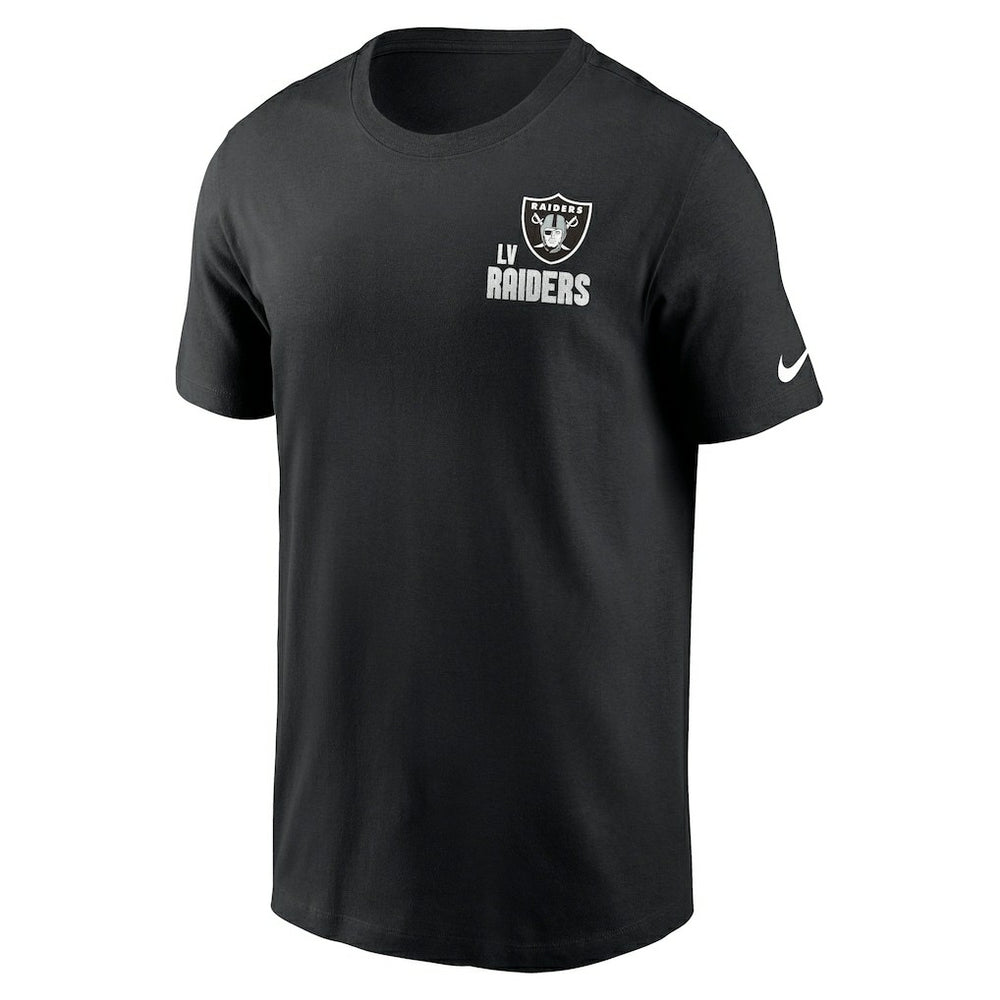 Las Vegas Raiders Blitz Essential T-Shirt - Black | Nike on sale