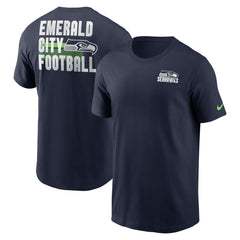 Seattle Seahawks Blitz Essential T-Shirt - College Navy | Nike outlet