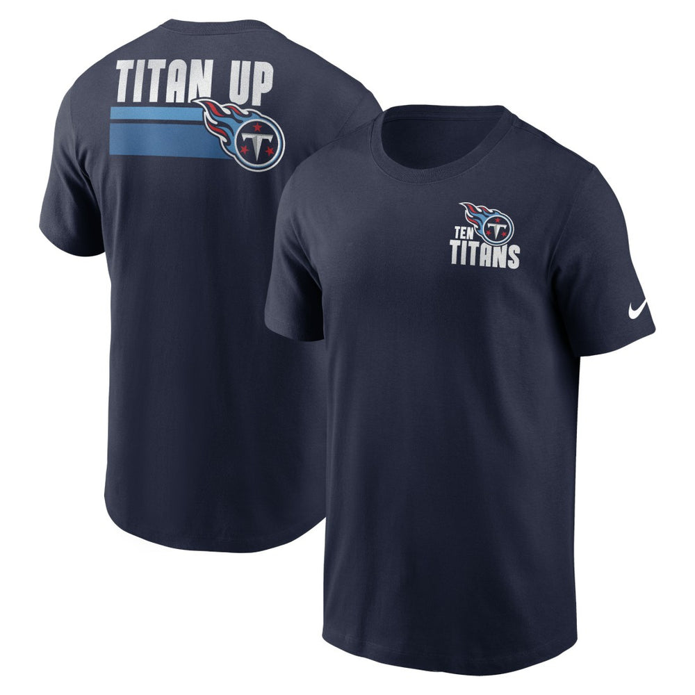 Tennessee Titans Blitz Essential T-Shirt - Navy | Nike on sale