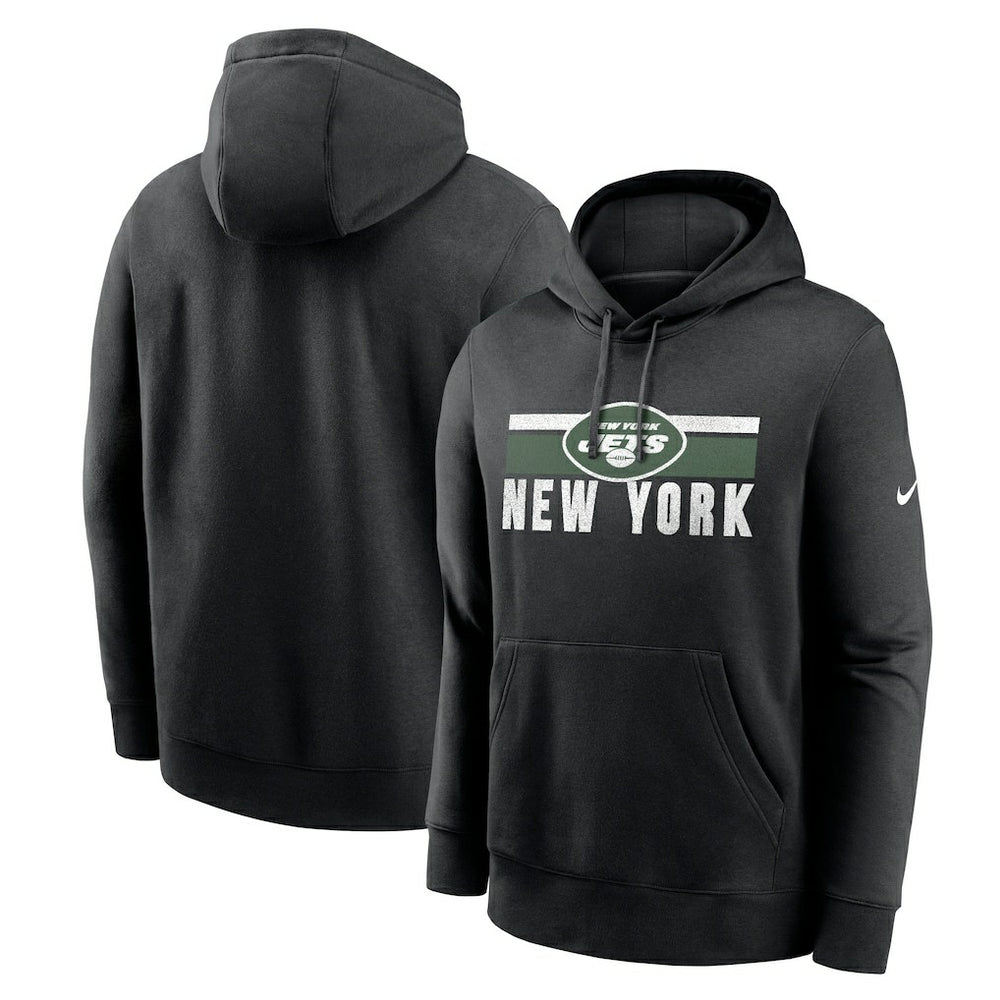 New York Jets Club Fleece Pullover Hoodie - Black | Nike discount