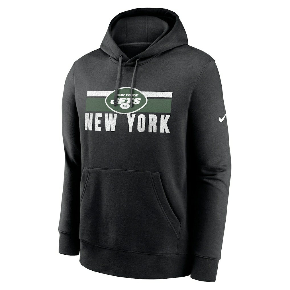 New York Jets Club Fleece Pullover Hoodie - Black | Nike discount
