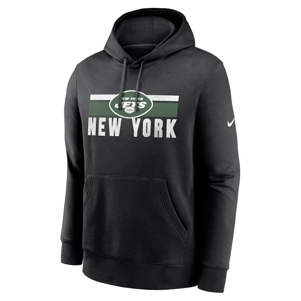 New York Jets Club Fleece Pullover Hoodie - Black | Nike discount
