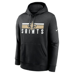 New Orleans Saints Club Fleece Pullover Hoodie - Black | Nike cheap