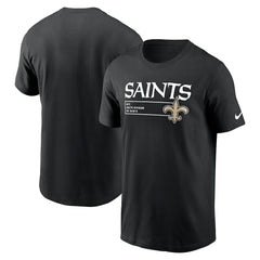 New Orleans Saints Division Essential T-Shirt - Black | Nike outlet