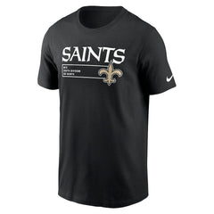 New Orleans Saints Division Essential T-Shirt - Black | Nike outlet