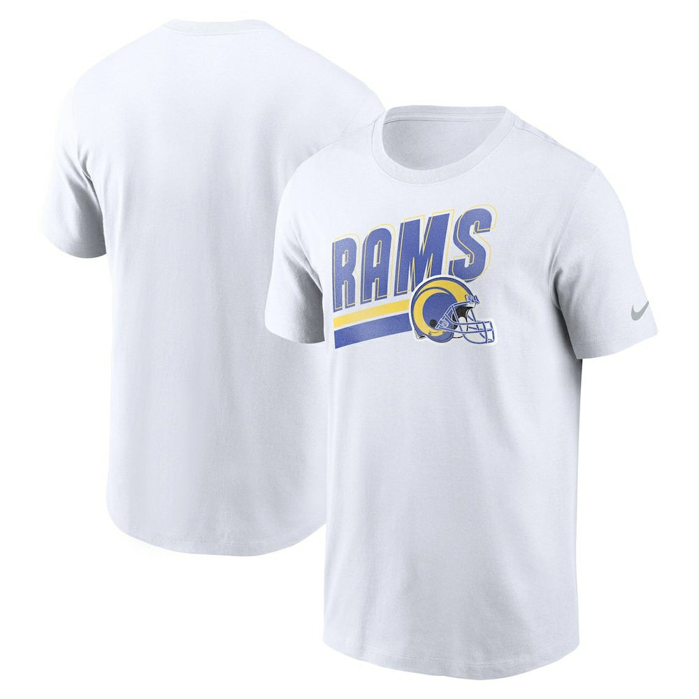 Los Angeles Rams Essential Blitz Lockup T-Shirt - White | Nike discount