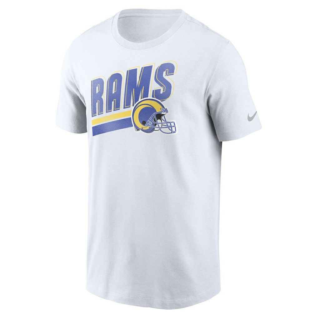 Los Angeles Rams Essential Blitz Lockup T-Shirt - White | Nike discount
