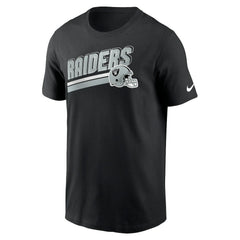Las Vegas Raiders Essential Blitz Lockup T-Shirt - Black | Nike on sale