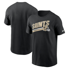 New Orleans Saints Essential Blitz Lockup T-Shirt - Black | Nike outlet