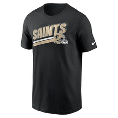 New Orleans Saints Essential Blitz Lockup T-Shirt - Black | Nike outlet