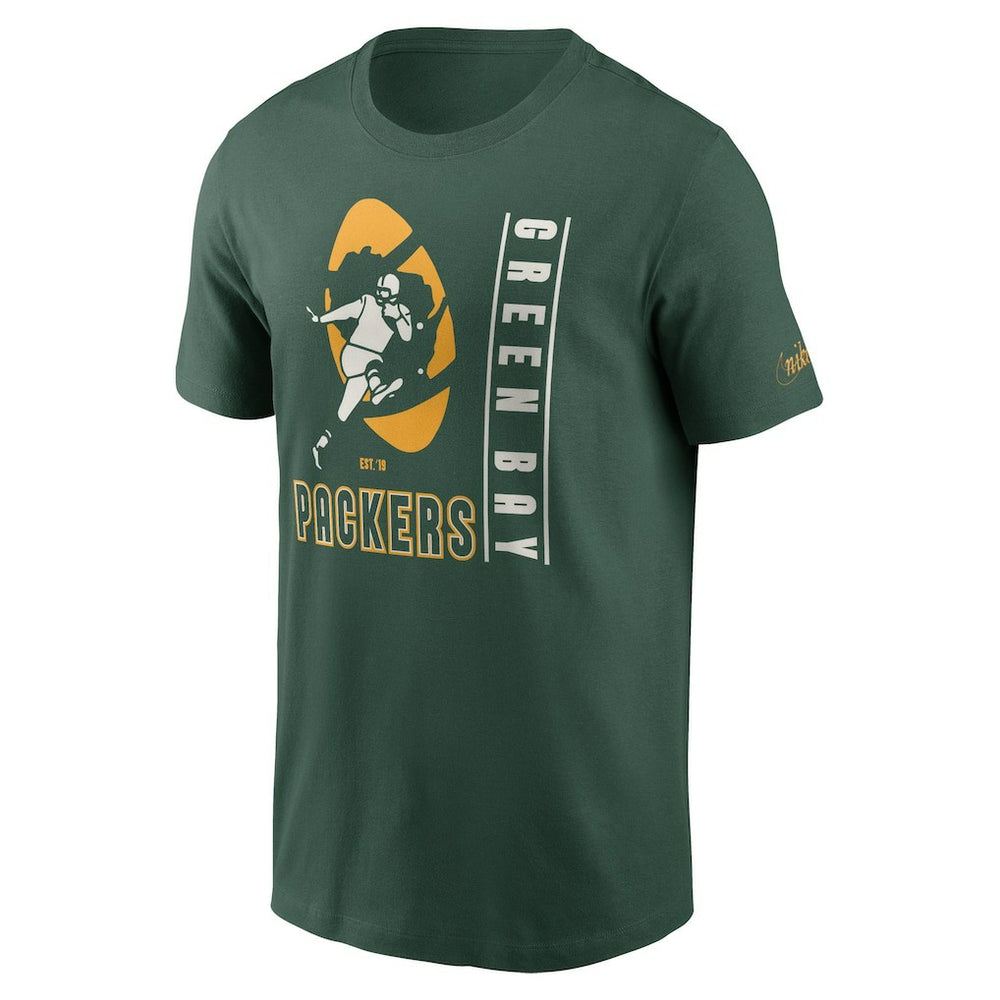 Green Bay Packers Lockup Essential T-Shirt - Green | Nike discount