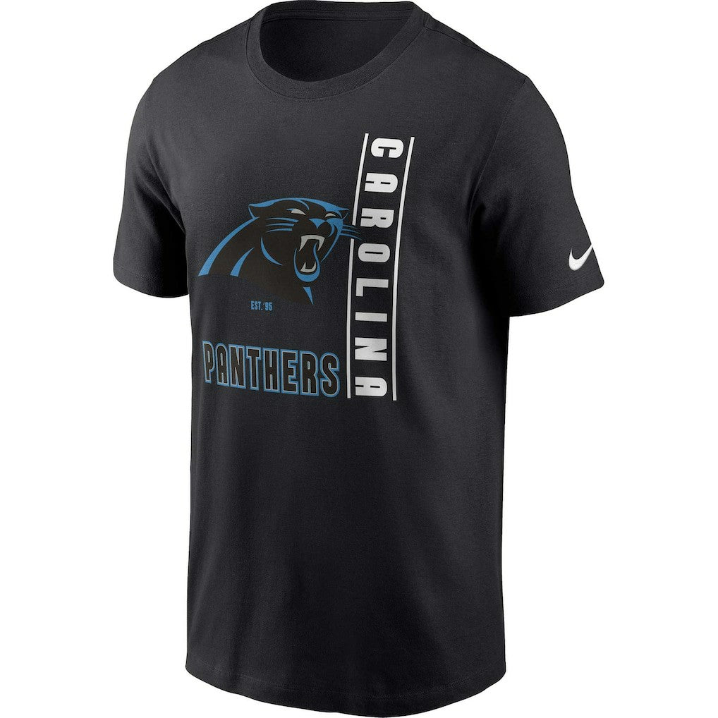 Carolina Panthers Lockup Essential T-Shirt - Black | Nike for sale