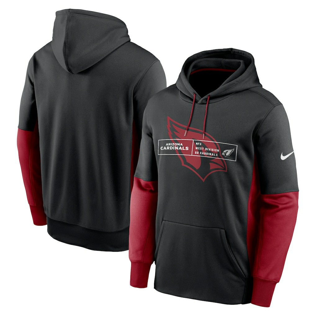 Arizona Cardinals Color Block Fleece Performance Pullover Hoodie - Black | Nike for sale