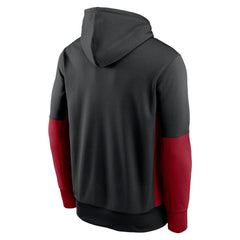 Arizona Cardinals Color Block Fleece Performance Pullover Hoodie - Black | Nike for sale