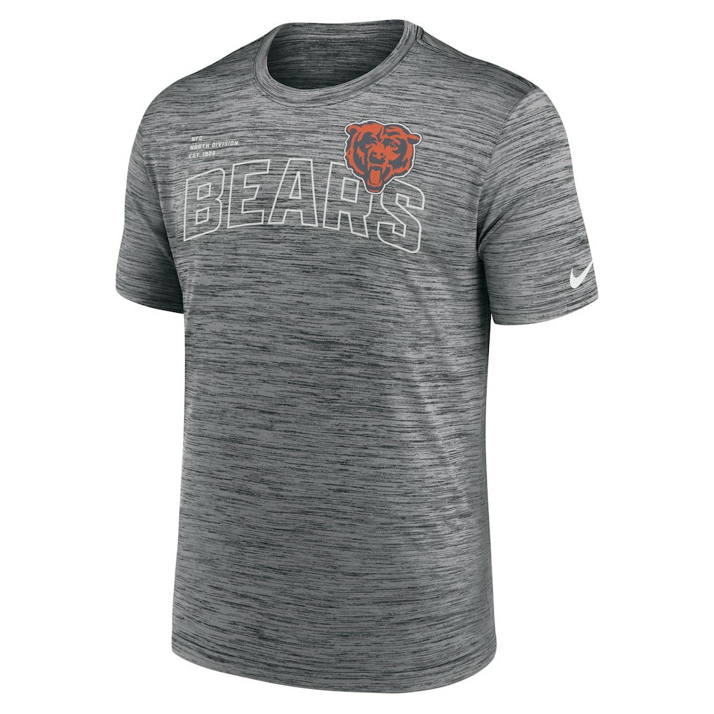 Chicago Bears Velocity Arch Performance T-Shirt - Anthracite | Nike sale