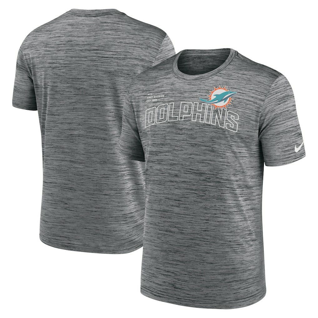 Miami Dolphins Velocity Arch Performance T-Shirt - Anthracite | Nike online