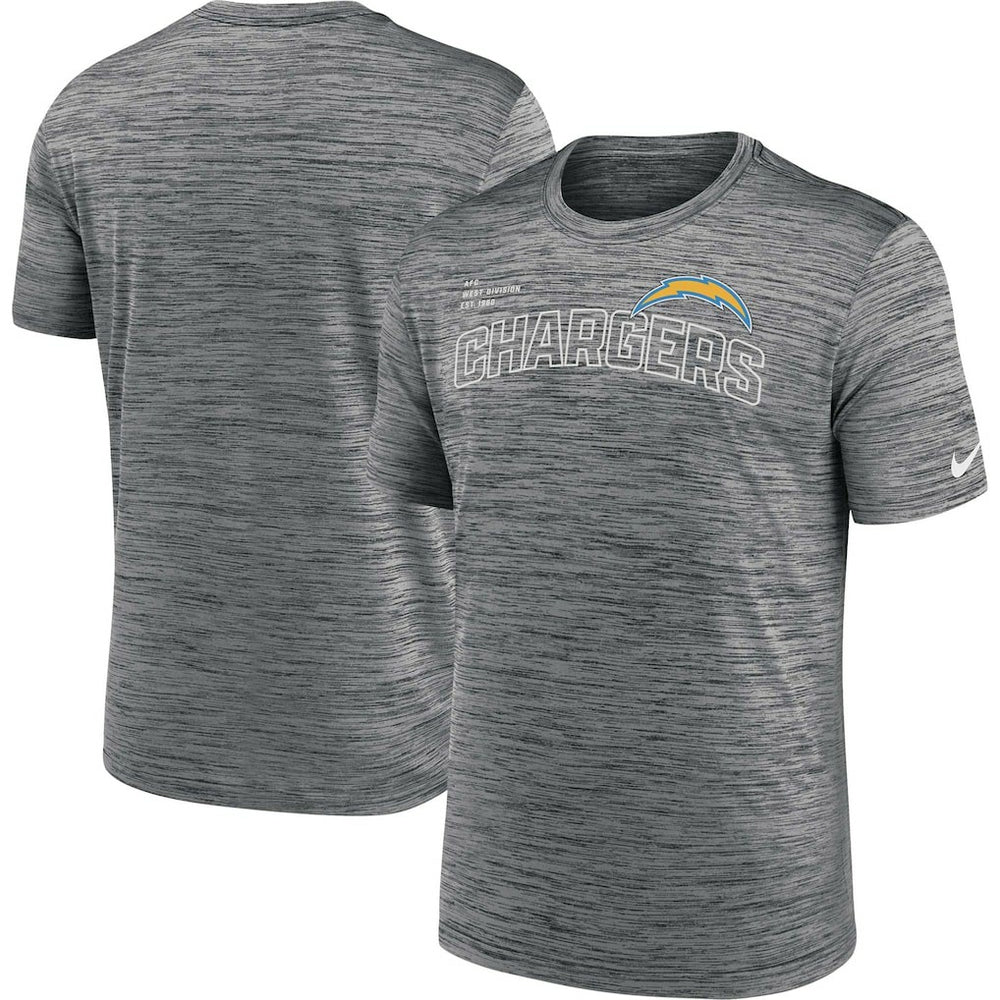 Los Angeles Chargers Velocity Arch Performance T-Shirt - Anthracite | Nike for sale