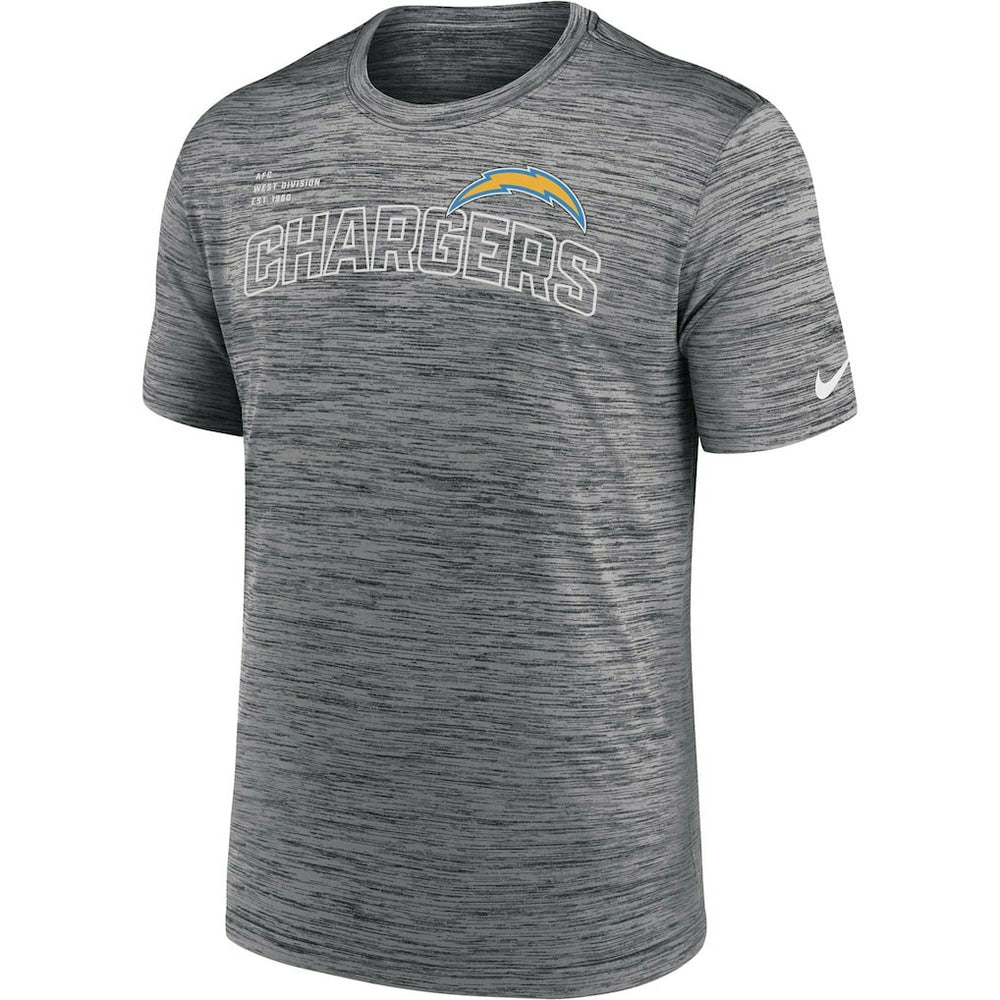 Los Angeles Chargers Velocity Arch Performance T-Shirt - Anthracite | Nike for sale