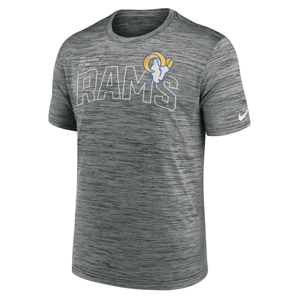 Los Angeles Rams Velocity Arch Performance T-Shirt - Anthracite | Nike on sale