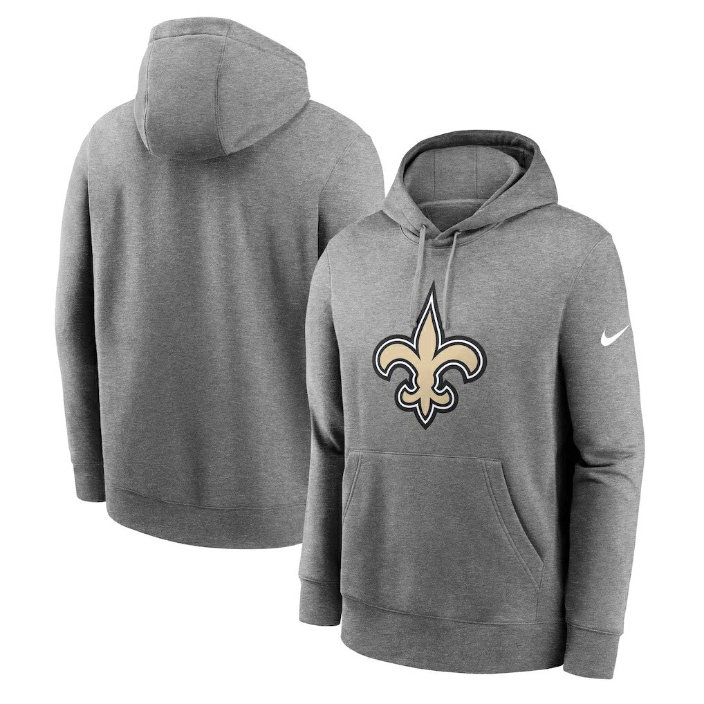 New Orleans Saints Big & Tall Rewind Club Fleece Pullover Hoodie - Heather Charcoal | Nike sale