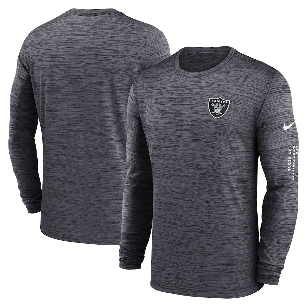 Las Vegas Raiders Velocity Long Sleeve T-Shirt - Black | Nike sale