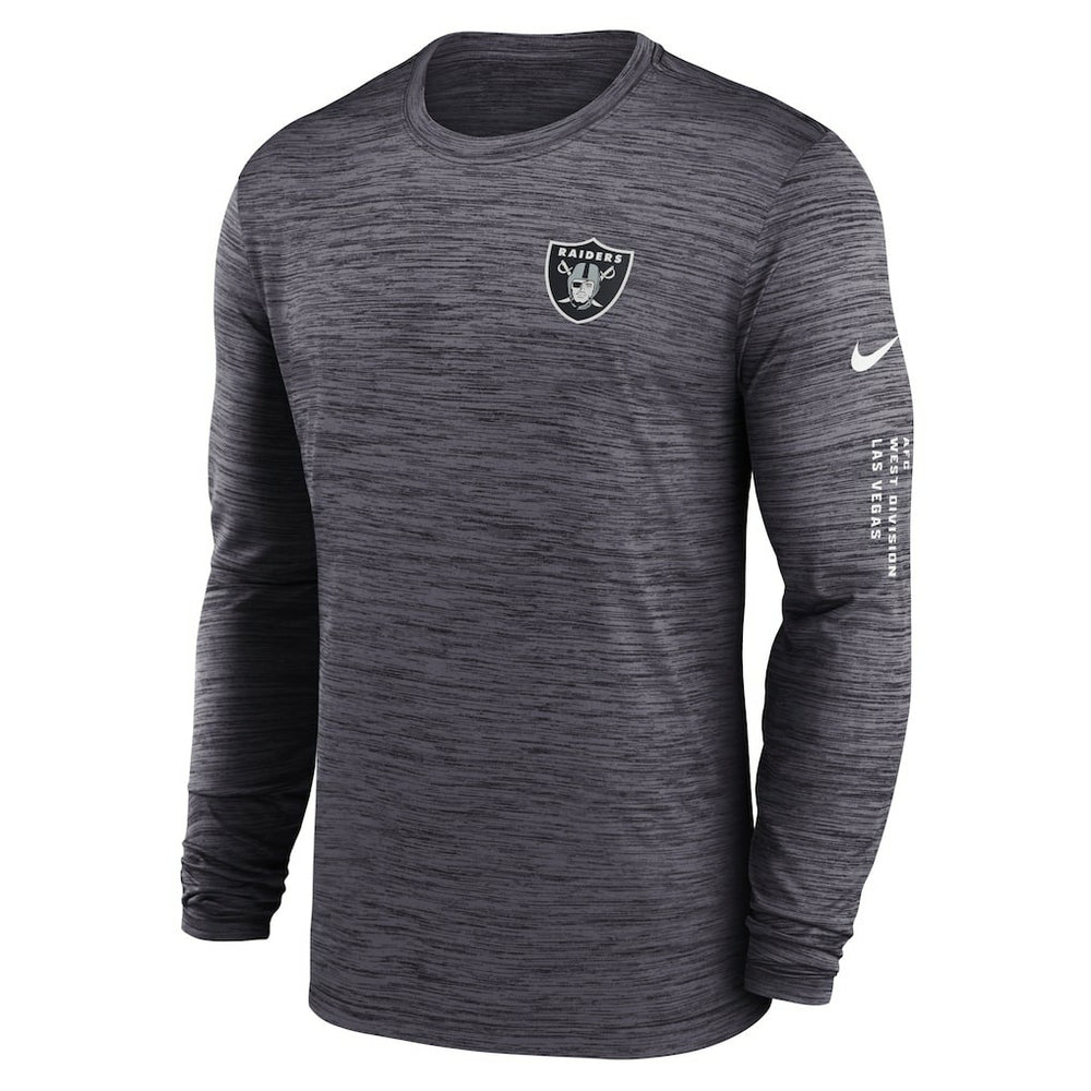 Las Vegas Raiders Velocity Long Sleeve T-Shirt - Black | Nike sale