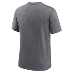 Las Vegas Raiders Helmet Tri-Blend T-Shirt - Heather Charcoal | Nike cheap