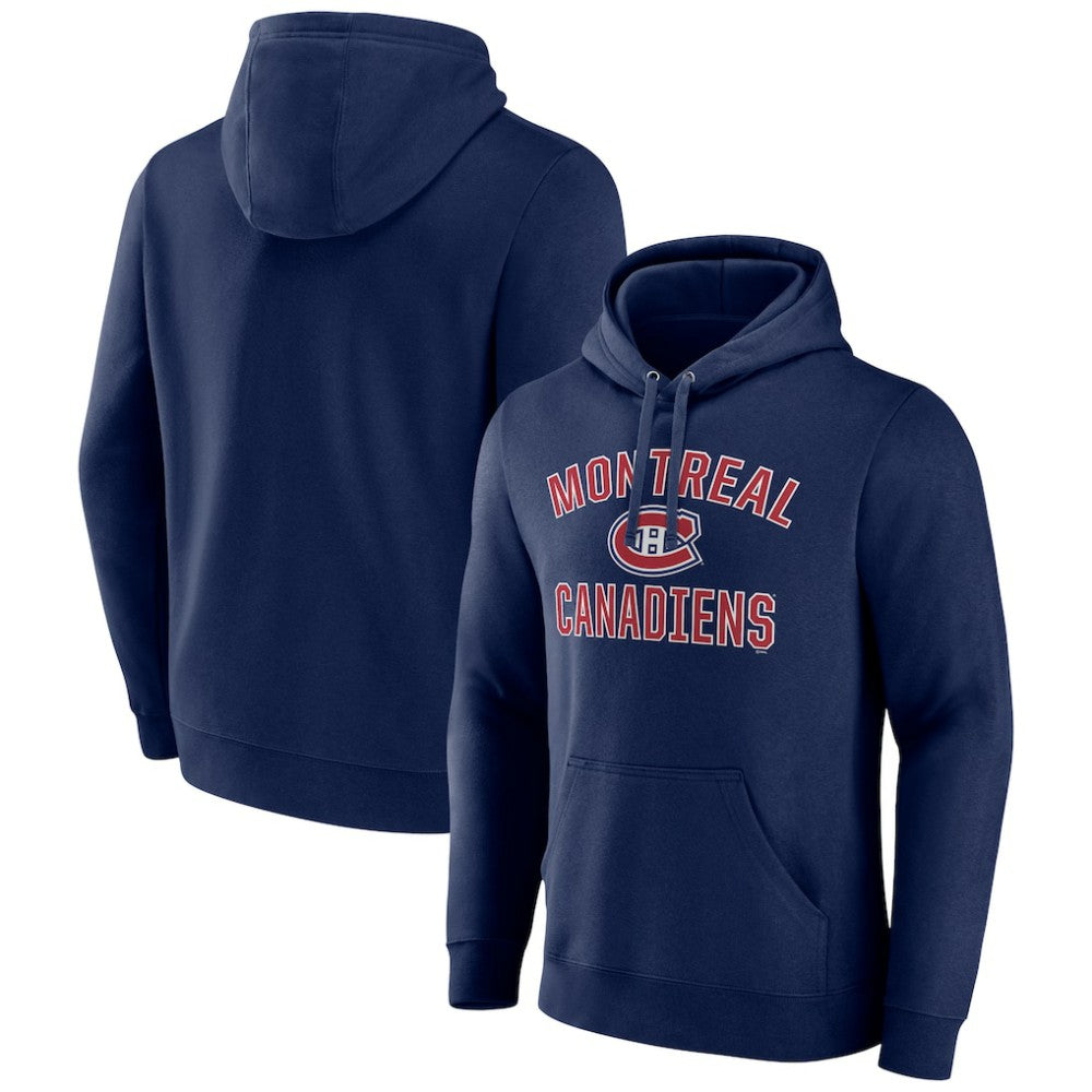 Montreal Canadiens Victory Arch Pullover Hoodie Navy