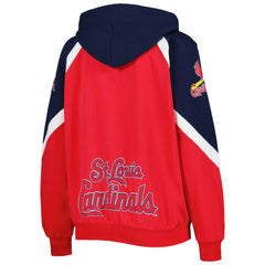 St. Louis Cardinals Starter Women's Hail Mary Full-Zip Hoodie - Red/Navy