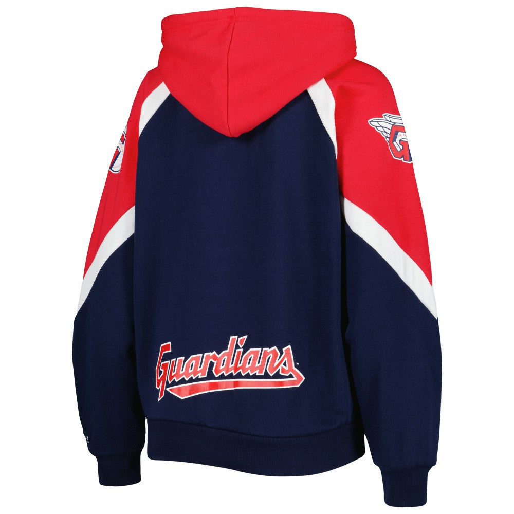 Cleveland Guardians Starter Women's Hail Mary Full-Zip Hoodie - Navy/Red